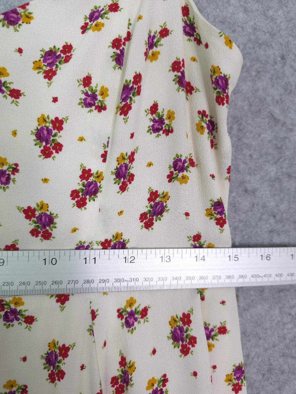Sézane Salie Robe Mini Dress In Cream Mindy Floral Print Sweetheart Neck Sz 6 - Picture 9 of 10